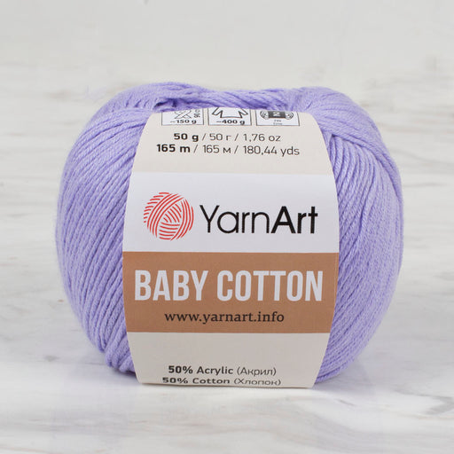 YarnArt Baby Cotton Lila El Örgü İpi - 417