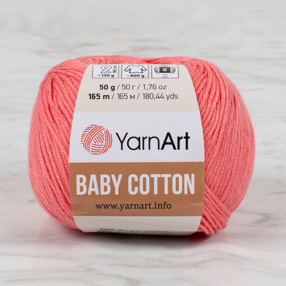 YarnArt Baby Cotton Nar Çiçeği El Örgü İpi - 420