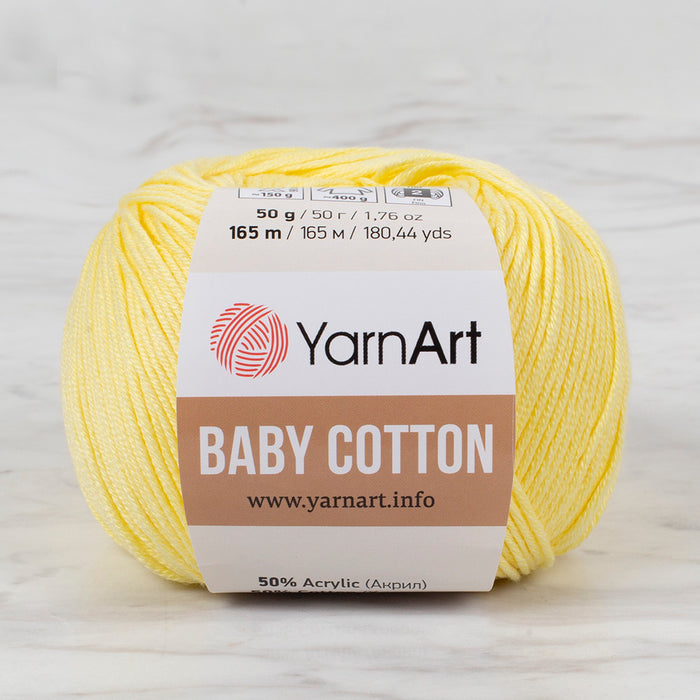 YarnArt Baby Cotton Sarı El Örgü İpi - 431