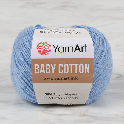 YarnArt Baby Cotton Mavi El Örgü İpi - 448