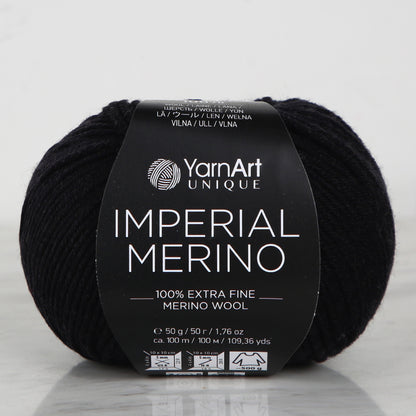 YarnArt IMPERIAL MERINO Siyah El Örgü İpi - 3301