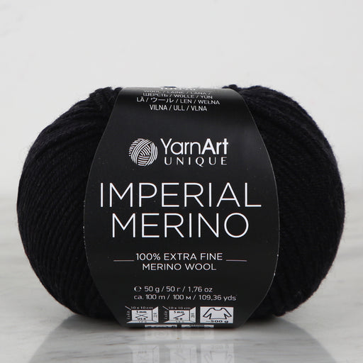 YarnArt IMPERIAL MERINO Siyah El Örgü İpi - 3301