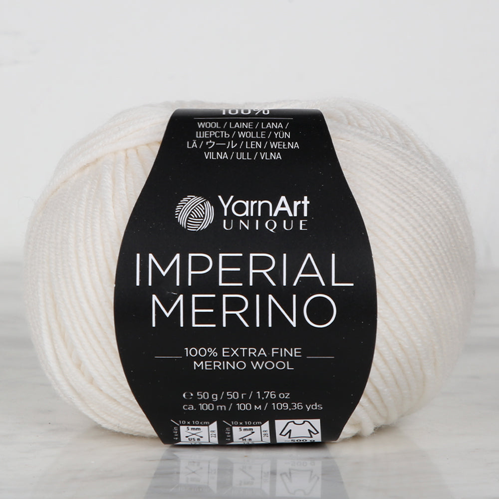 YarnArt IMPERIAL MERINO Krem El Örgü İpi - 3302