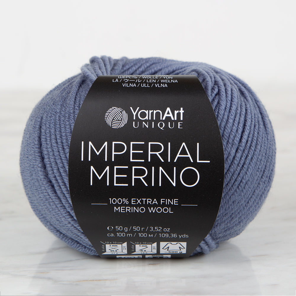 YarnArt IMPERIAL MERINO Mavi El Örgü İpi - 3336