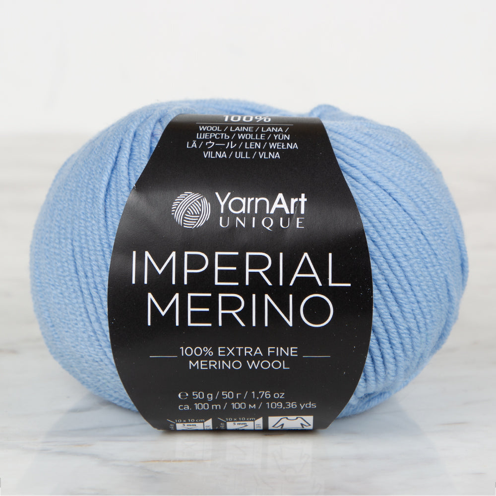 YarnArt IMPERIAL MERINO Mavi El Örgü İpi - 3340