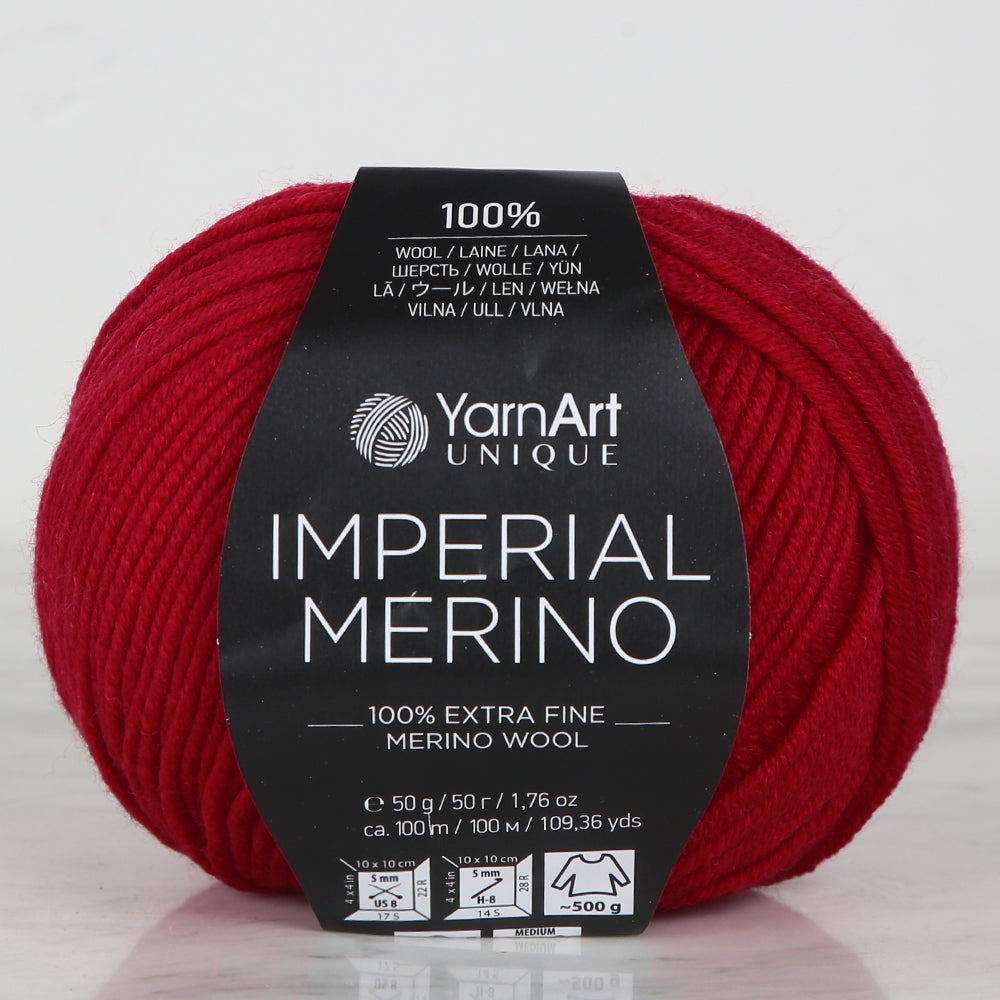 YarnArt IMPERIAL MERINO Kırmızı El Örgü İpi - 3345