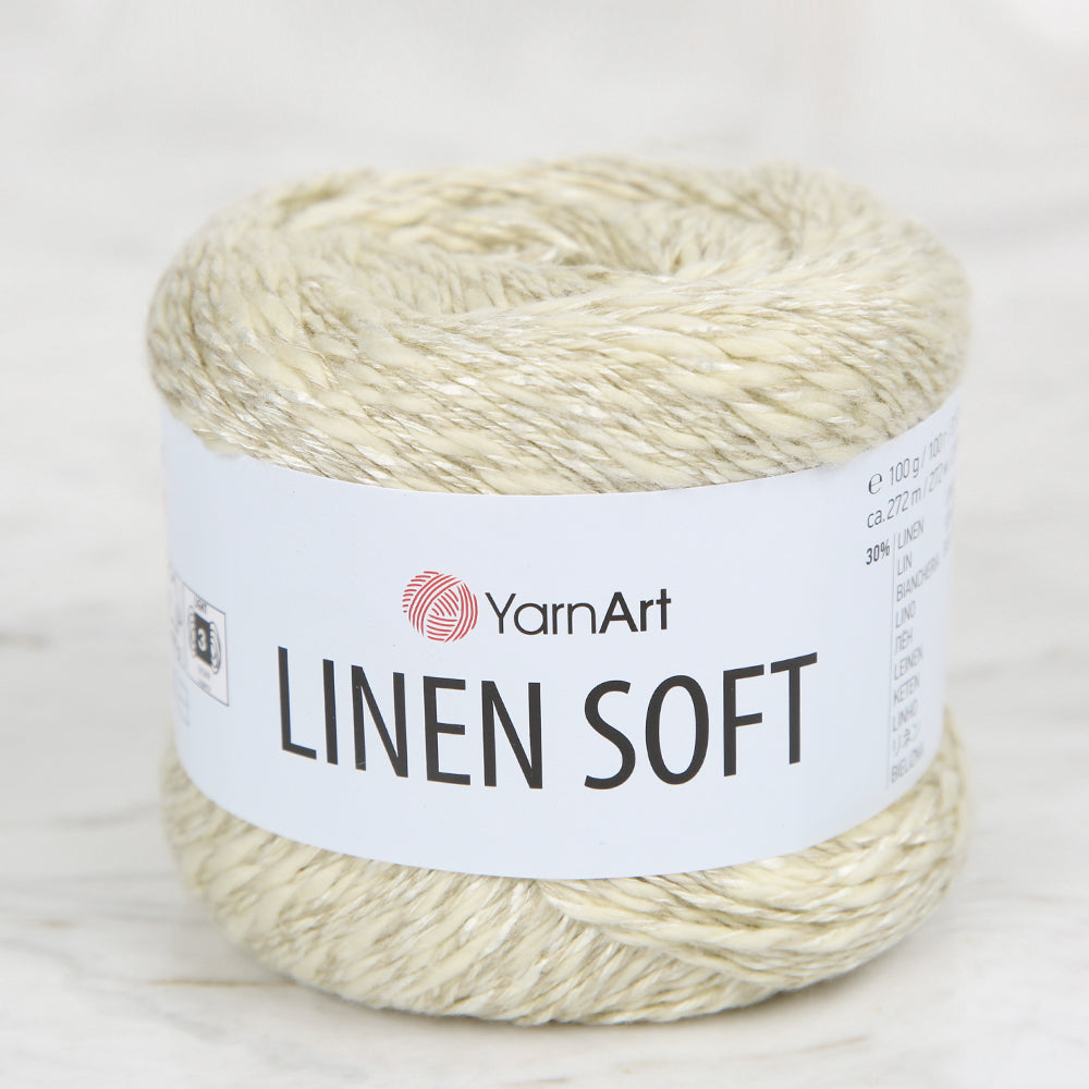 YarnArt Linen Soft Bej El Örgü İpi - 7302