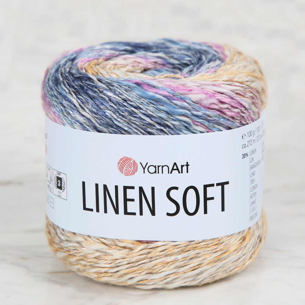 YarnArt Linen Soft Ebruli El Örgü İpi - 7404