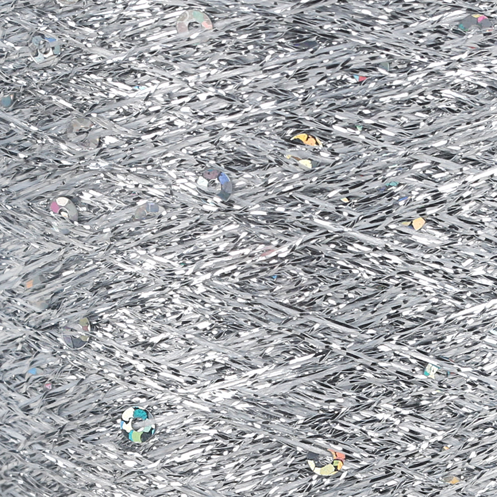 YarnArt Paıllettes Gümüş Pullu - 8001