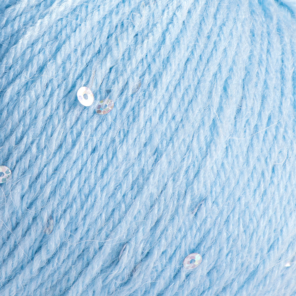 Alpaca Gold Paillettes Mavi El Örgü İpi - 9305
