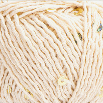 Yarnart Cotton Gold Paillettes Krem El Örgü İpi - 7103