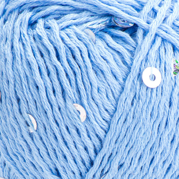 Yarnart Cotton Gold Paillettes Mavi El Örgü İpi - 7110