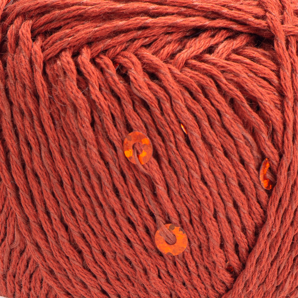 Yarnart Cotton Gold Paillettes Tarçın El Örgü İpi - 7117