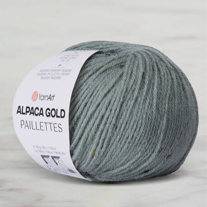 Yarnart Alpaca Gold Paillettes Yeşil El Örgü İpi - 9317