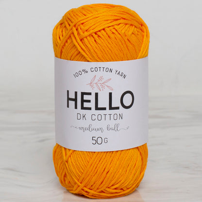 Hello 50 gr Koyu Sarı El Örgü İpi - 121