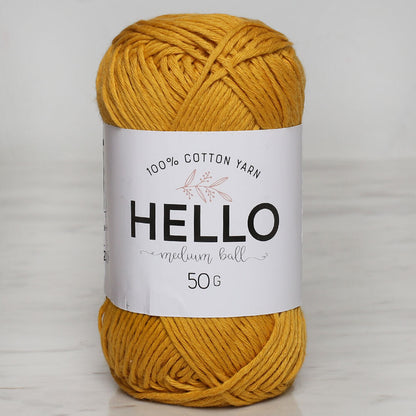 Hello 50 gr Hardal El Örgü İpi - 124