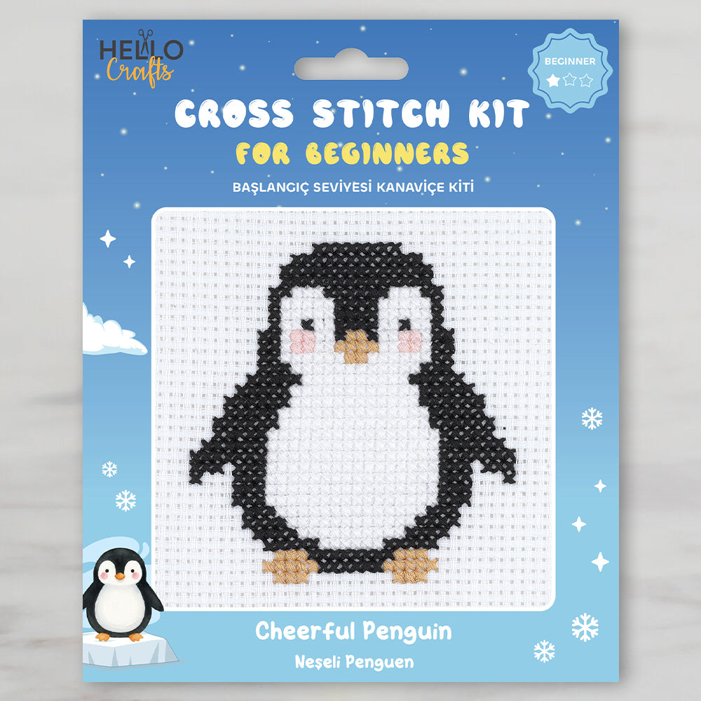 Hello Crafts Kanaviçe Kiti Neşeli Penguen - HC551