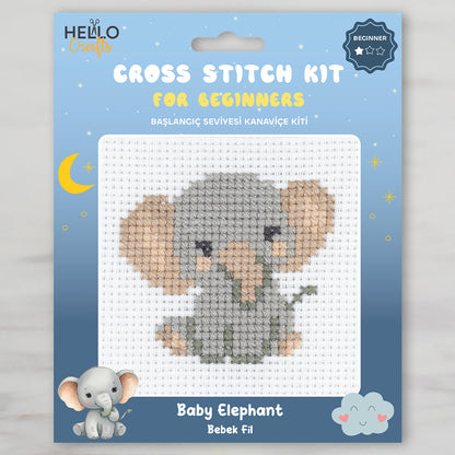 Hello Crafts Kanaviçe Kiti Bebek Fil - HC556