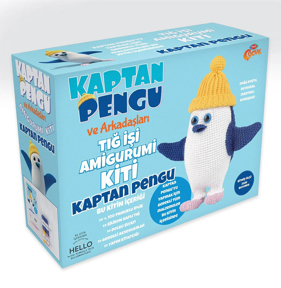 Tuva Amigurumi Kiti - Kaptan Pengu Ve Arkadaşları ART.LAK07