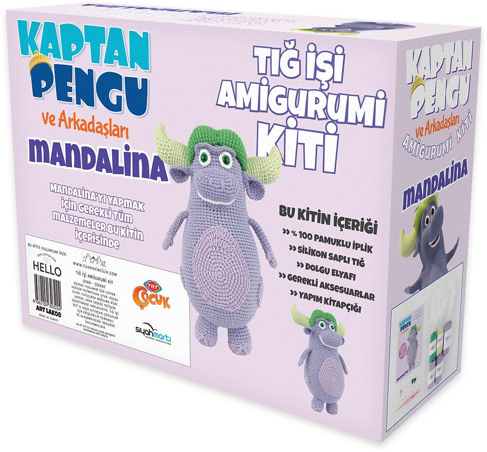 Tuva Amigurumi Kiti -  Kaptan Pengu Ve Arkadaşları Mandalina ART.LAK08