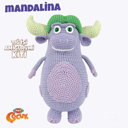 Tuva Amigurumi Kiti -  Kaptan Pengu Ve Arkadaşları Mandalina ART.LAK08