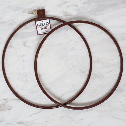 Hello Vidalı Plastik Kasnak 24 cm Kahverengi 