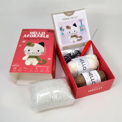 Hello Adorable Amigurumi Kiti - Charlıe The Cat - KC974