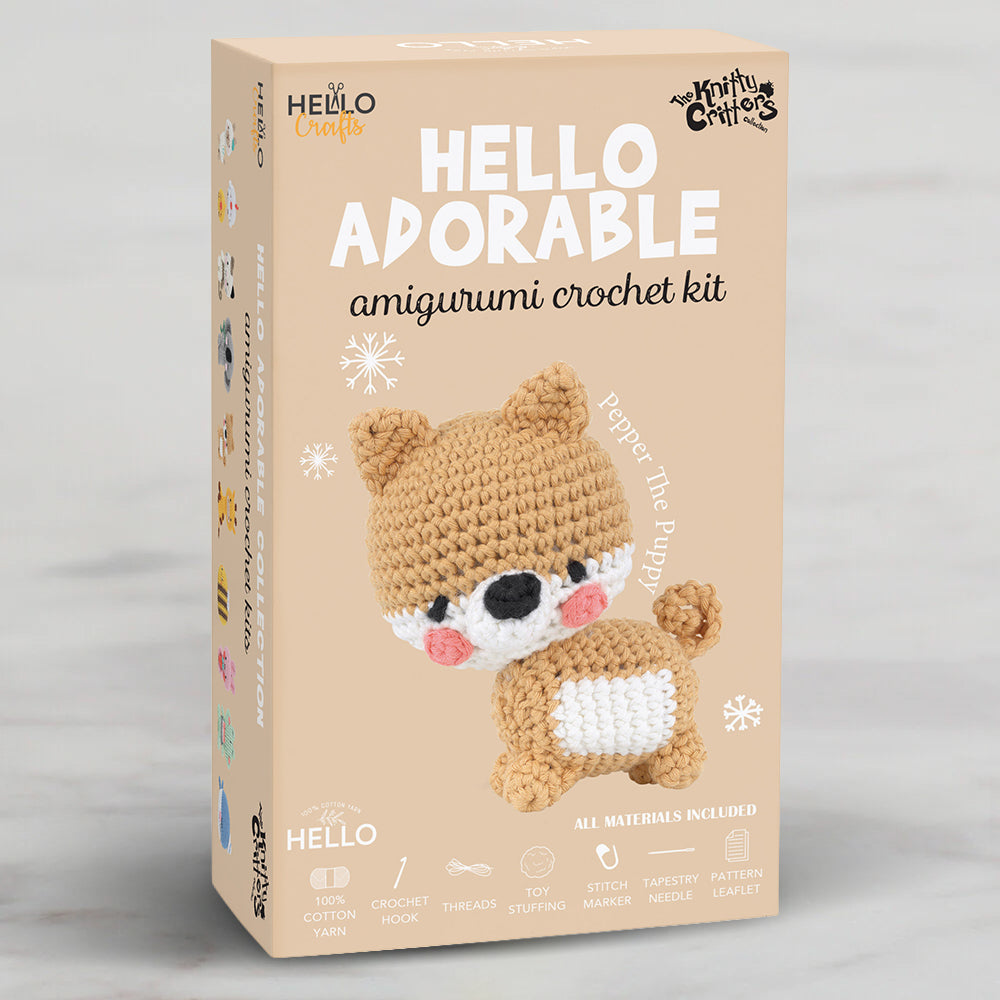 Hello Adorable Amigurumi Kiti - Pepper The Puppy - KC976