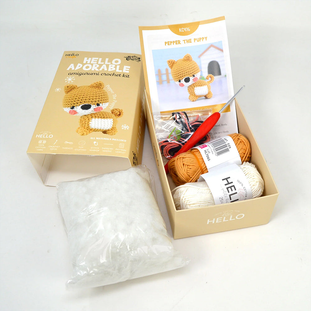 Hello Adorable Amigurumi Kiti - Pepper The Puppy - KC976