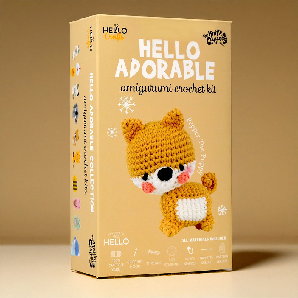 Hello Adorable Amigurumi Kiti - Pepper The Puppy - KC976