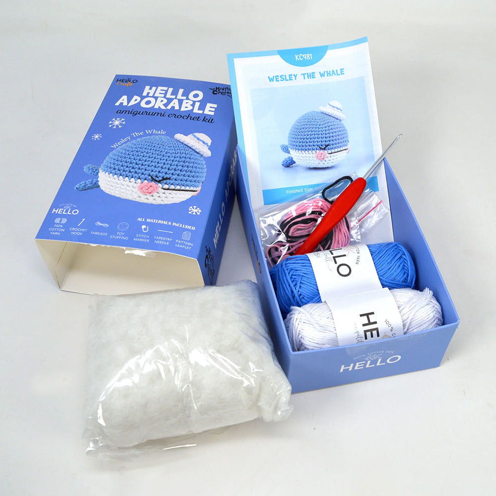 Hello Adorable Amigurumi Kiti - Wesley The Whale - KC981