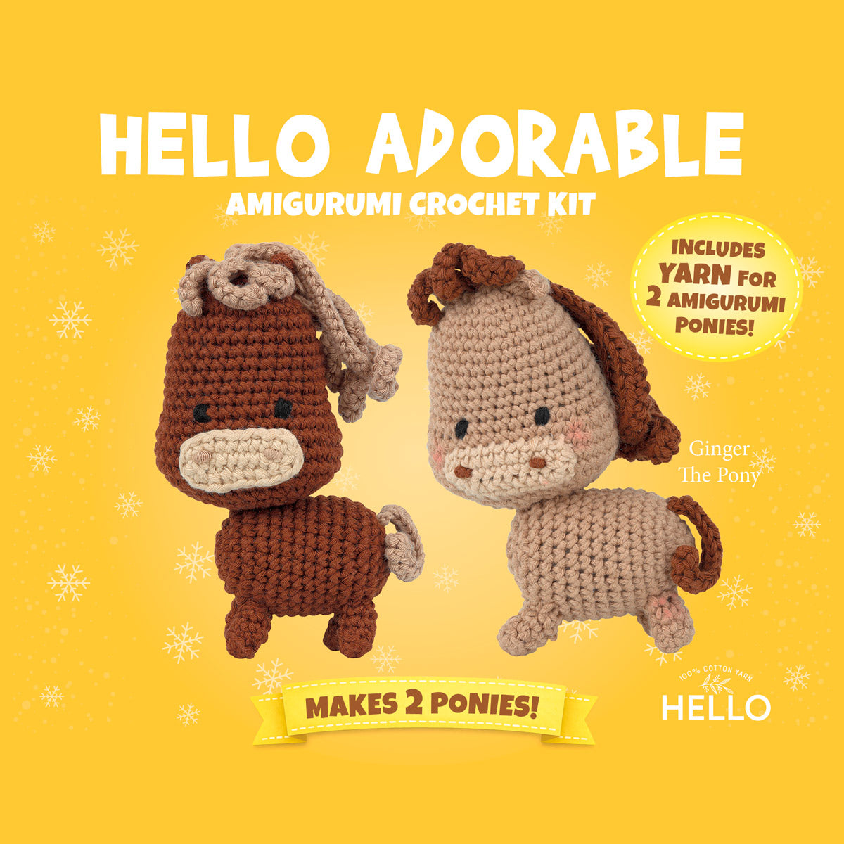 Hello Adorable Amigurumi Kiti- Ginger The Pony - HC885