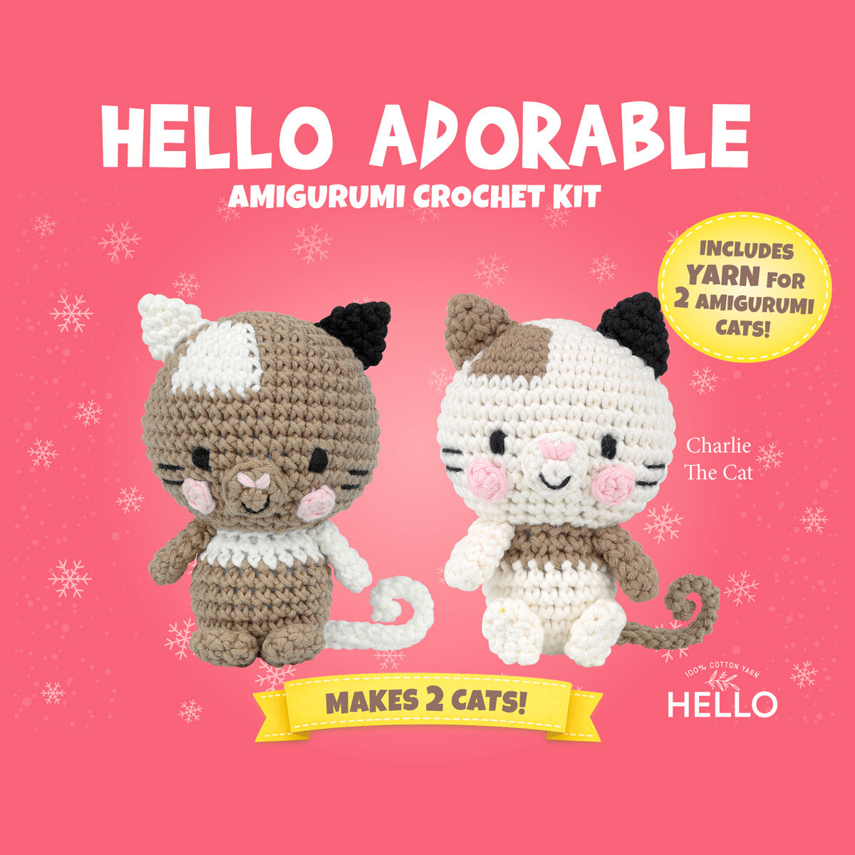 Hello Adorable Amigurumi Kiti- Charlie The Cat - HC974