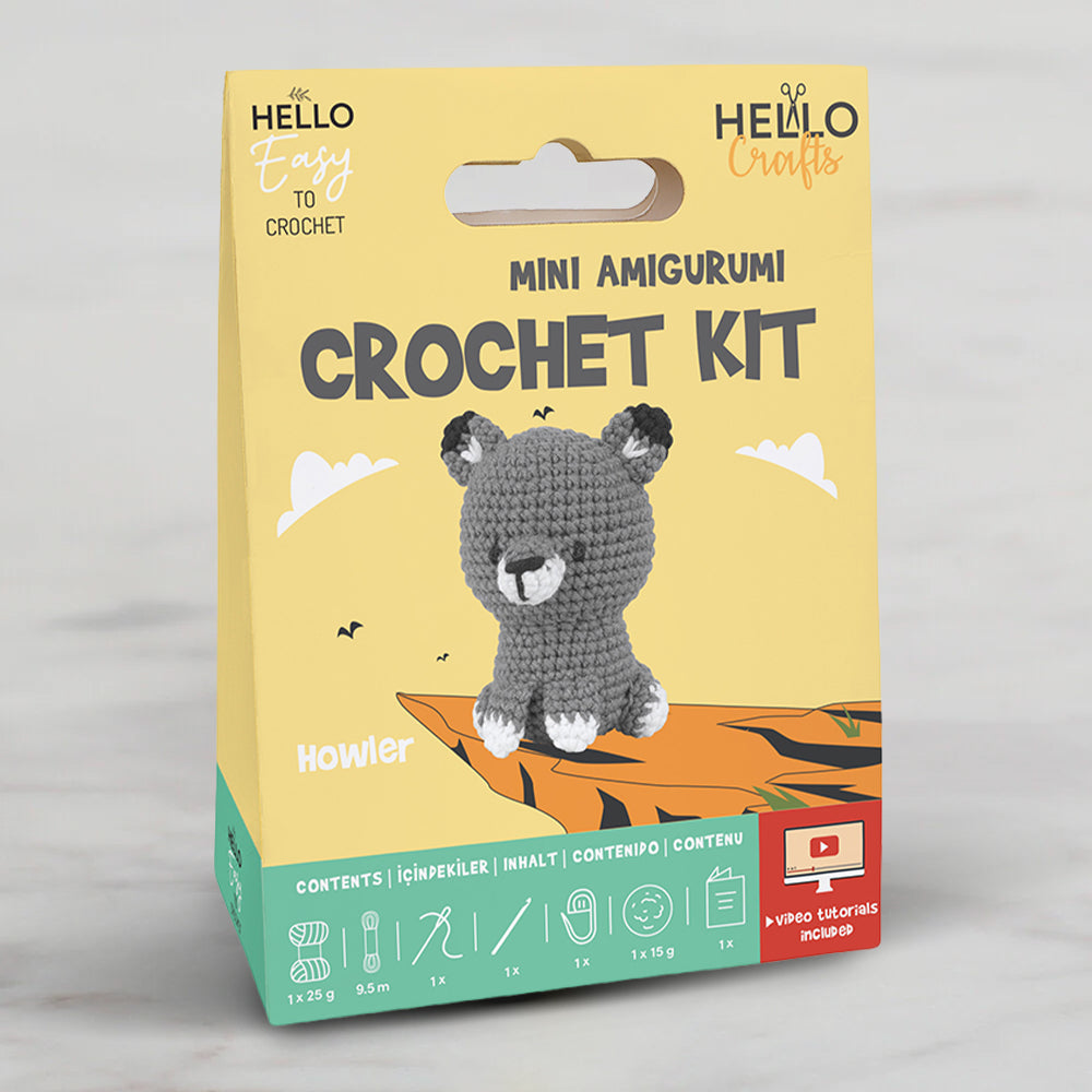 Hello Crafts Tığ İşi Mini Amigurumi Kiti - Howler - HC103
