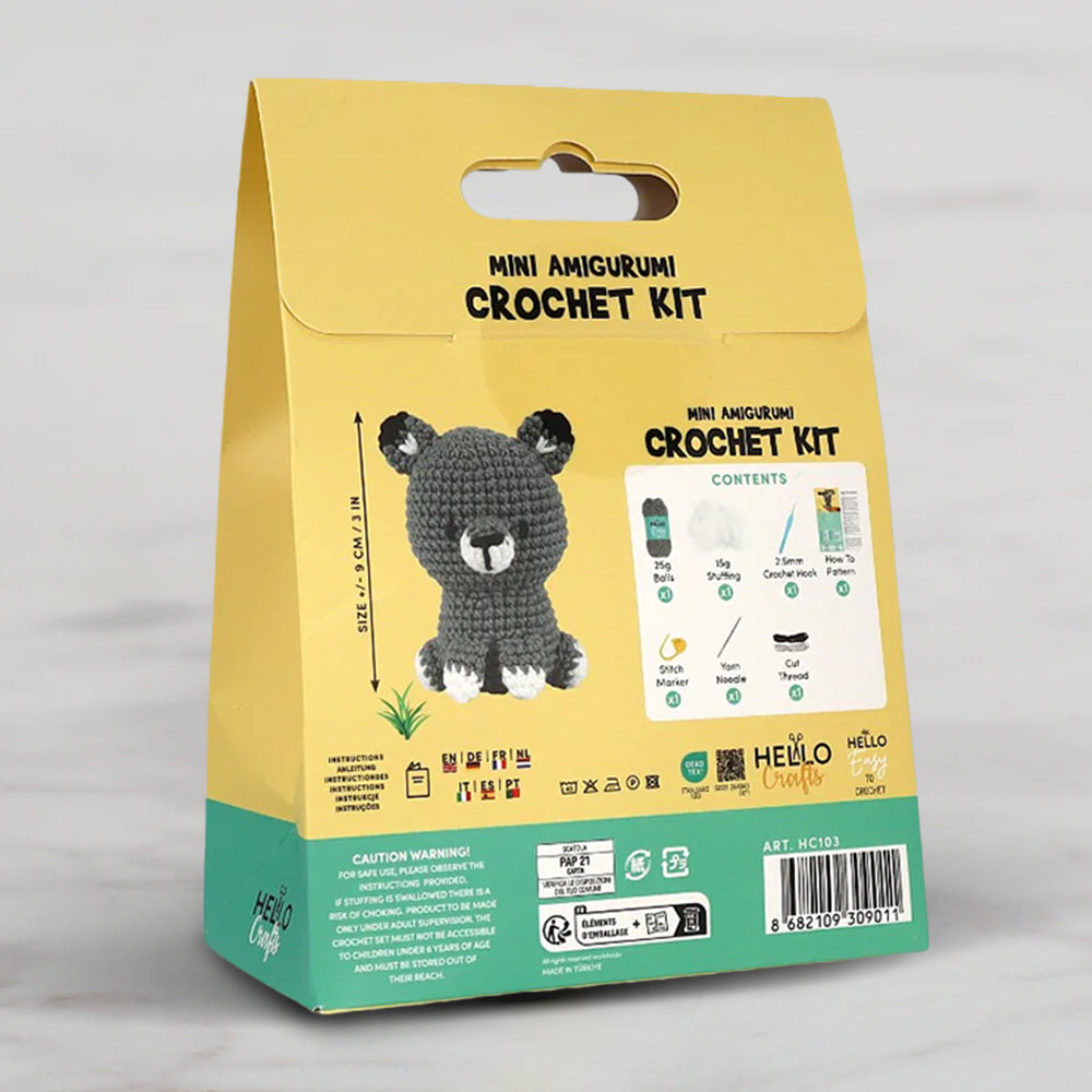 Hello Crafts Tığ İşi Mini Amigurumi Kiti - Howler - HC103
