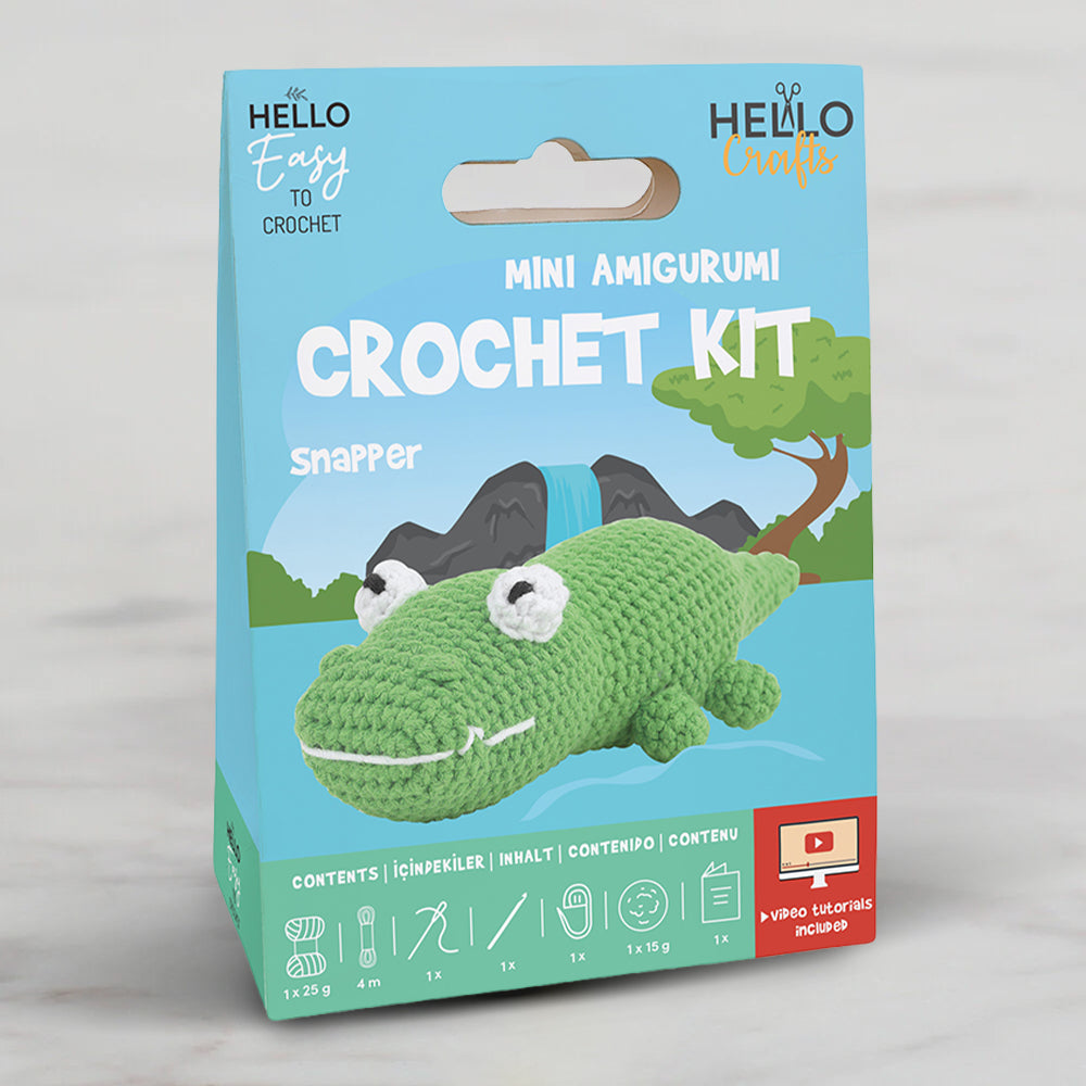 Hello Crafts Tığ İşi Mini Amigurumi Kiti - Snapper - HC104