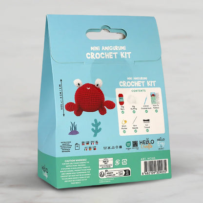 Hello Crafts Tığ İşi Mini Amigurumi Kiti - Crabby - HC105