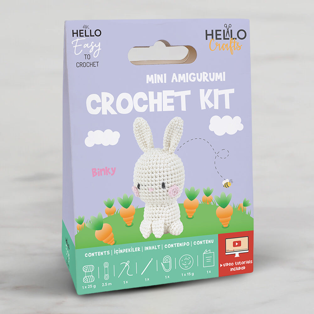 Hello Crafts Tığ İşi Mini Amigurumi Kiti - Bınky - HC107