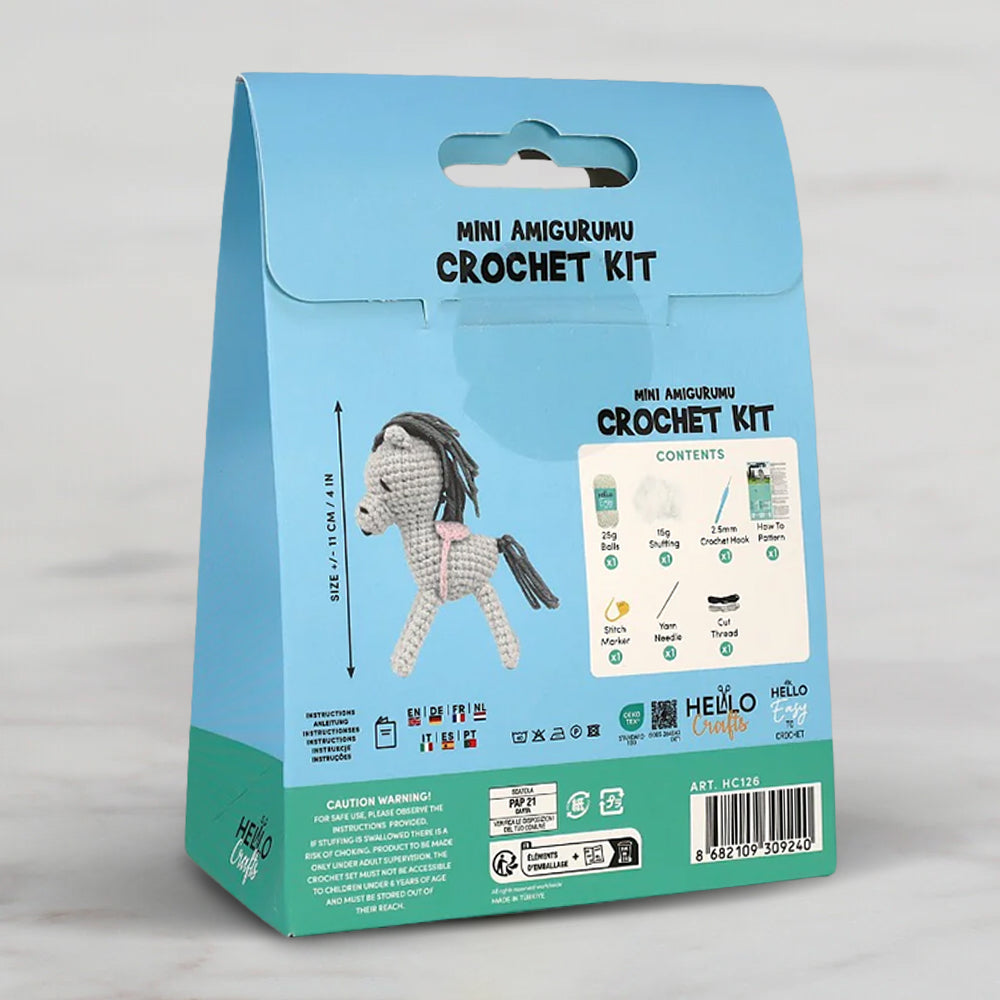 Hello Crafts Tığ İşi Mini Amigurumi Kiti - Prancy - HC126