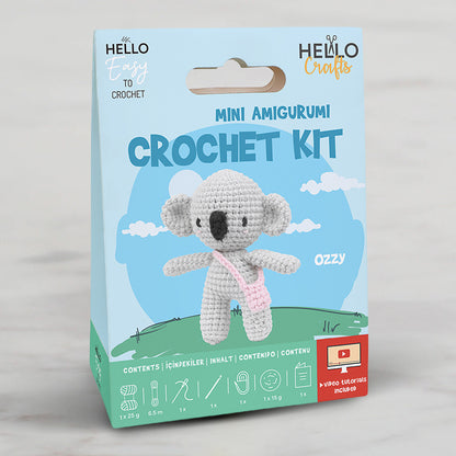 Hello Crafts Tığ İşi Mini Amigurumi Kiti - Ozzy - HC129