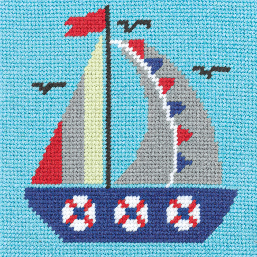 Hello Crafts Baskılı Goblen Kiti - Yelkenli - HC502
