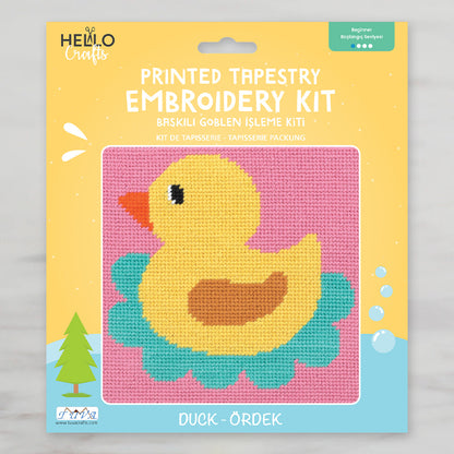 Hello Crafts Baskılı Goblen Kiti - Ördek - HC508