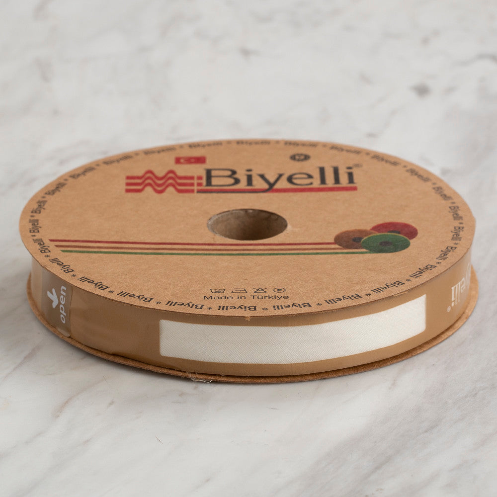 Loren Pamuk Katlı Biye Krem - D02