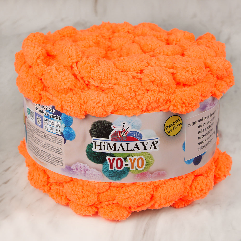 Himalaya Yo-Yo Neon Turuncu El Örgü İpi - 82128