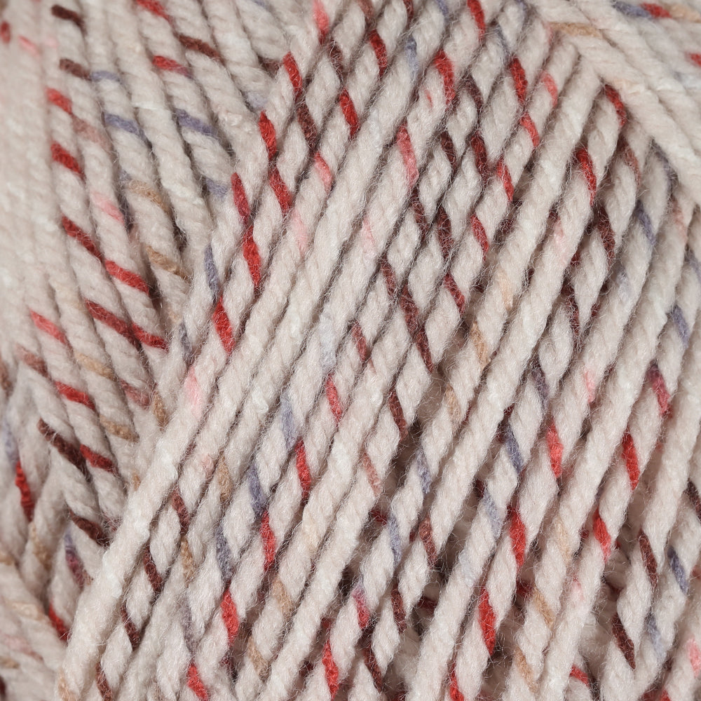 Himalaya Halley Taş Rengi Benekli El Örgü İpi - 78002