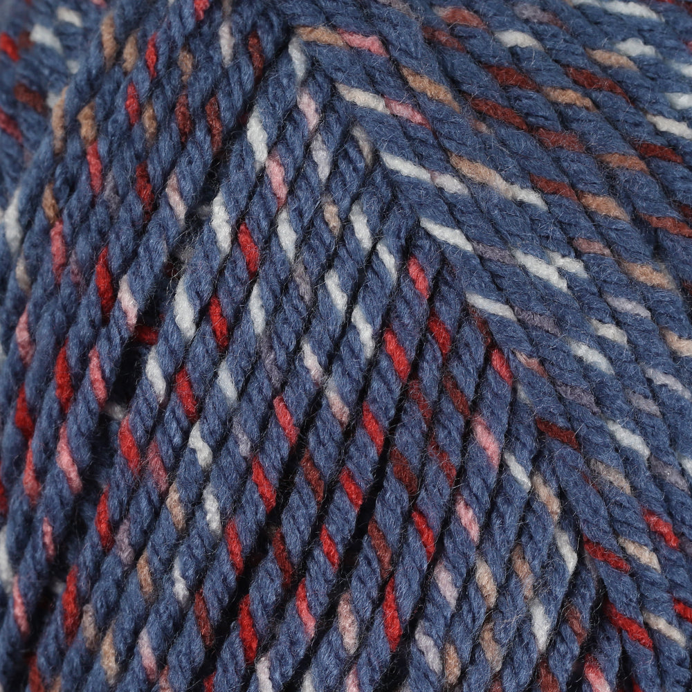 Himalaya Halley Havacı Mavi Benekli El Örgü İpi - 78006