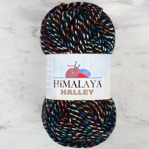 Himalaya Halley Siyah Benekli El Örgü İpi - 78011