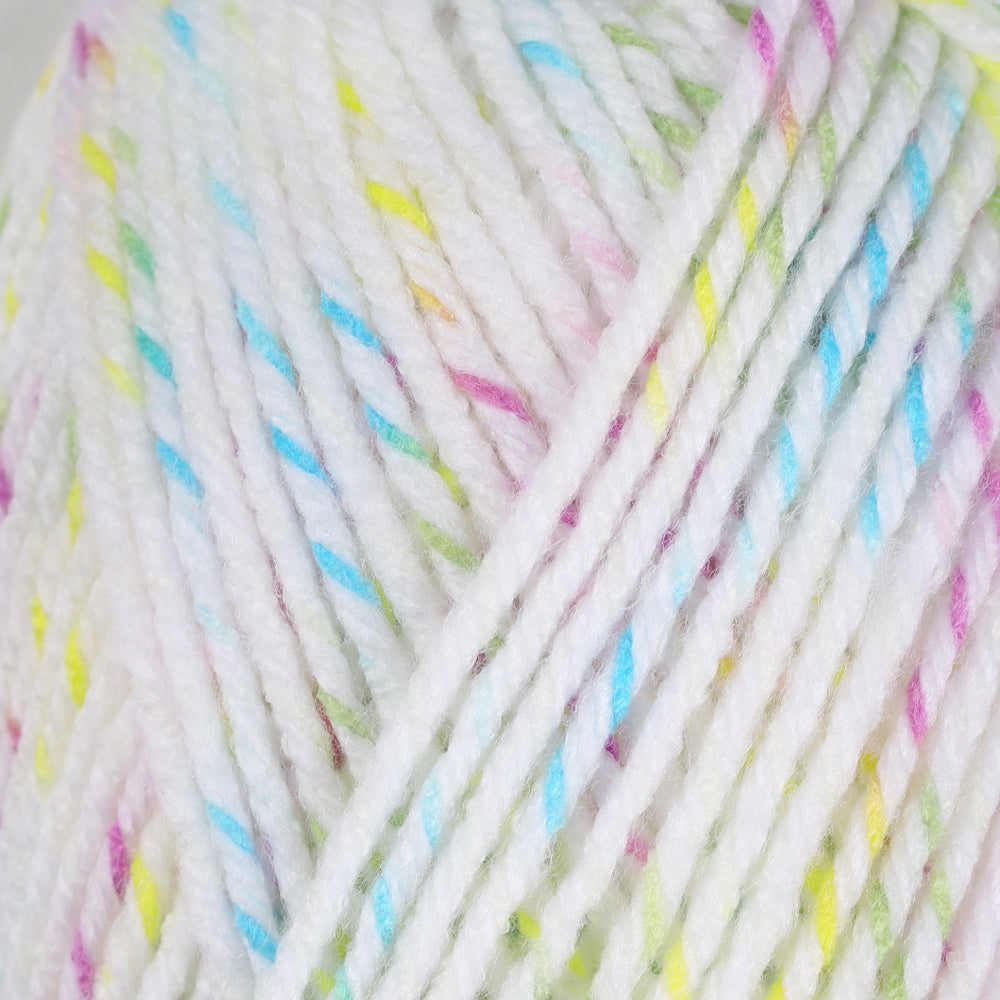 Himalaya Halley Beyaz Benekli El Örgü İpi - 78013