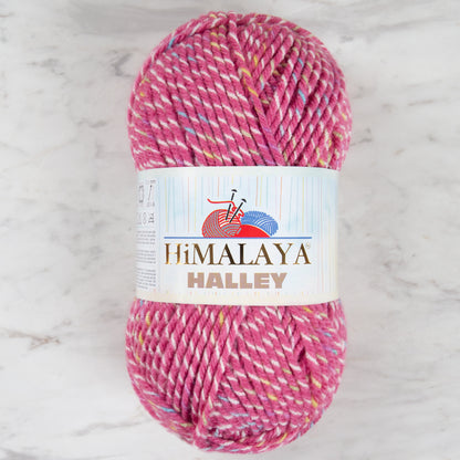 Himalaya Halley Fuşya Benekli El Örgü İpi - 78028