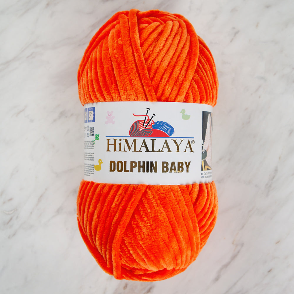 Himalaya Dolphin Baby Turuncu Kadife Bebek Yünü - 80372